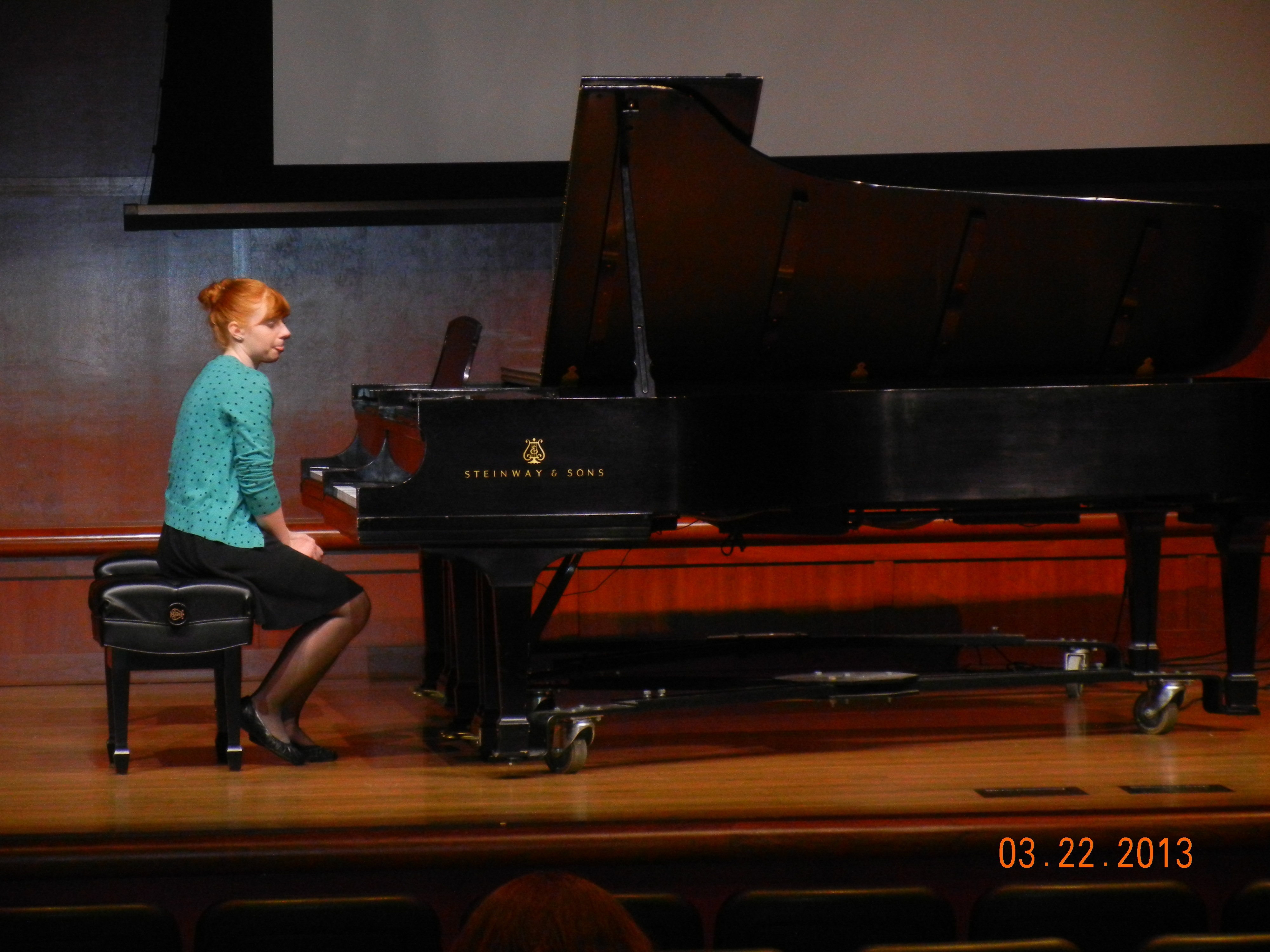 One of the many talented pianists who paritiicipated in District III-C Festival at Cedarville University.